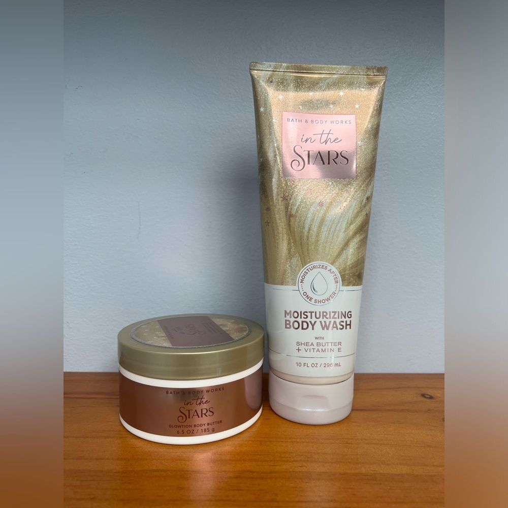 BATH & BODY WORKS NEW In The stars Set Of 2 Body Butter & Moisturizing Body Wash